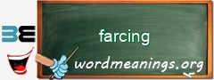 WordMeaning blackboard for farcing